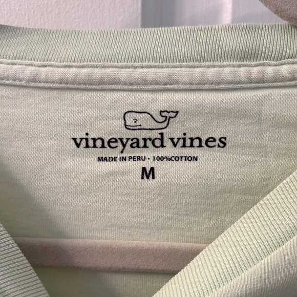 Vineyard Vines Men's Light Green Short Sleeve Tee - Picture 3 of 5